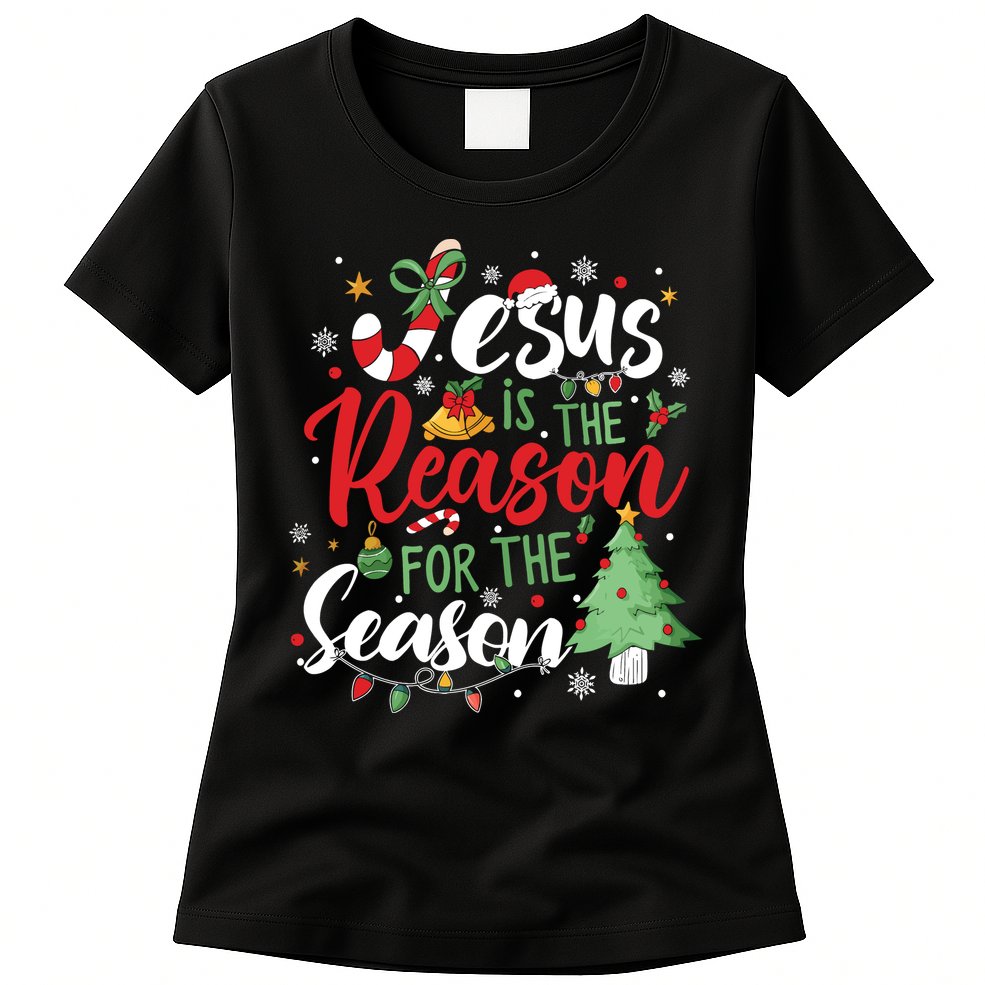 Jesus Is The Reason For The Season Christmas Womens T-Shirt