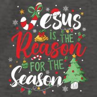 Jesus Is The Reason For The Season Christmas Vector Backpack