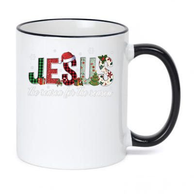 Jesus Is The Reason Jesus Christmas 11oz Black Color Changing Mug