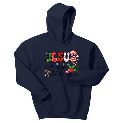 Jesus Is The Reason For The Season Christian Christmas Kids Hoodie