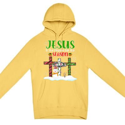 Jesus Is The Reason For The Season Xmas Christian Christmas Gift Premium Pullover Hoodie