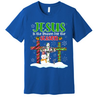 Jesus Is The Reason For The Season Xmas Christian Christmas Gift Premium T-Shirt