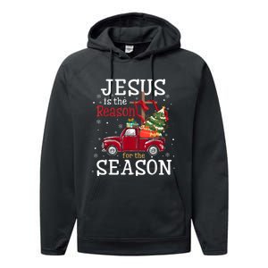 Jesus Is The Reason For The Season Christian Faith Christmas Performance Fleece Hoodie