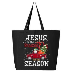 Jesus Is The Reason For The Season Christian Faith Christmas 25L Jumbo Tote