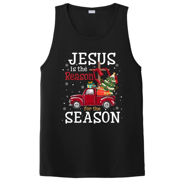 Jesus Is The Reason For The Season Christian Faith Christmas PosiCharge Competitor Tank