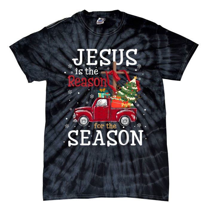 Jesus Is The Reason For The Season Christian Faith Christmas Tie-Dye T-Shirt