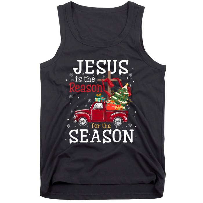 Jesus Is The Reason For The Season Christian Faith Christmas Tank Top