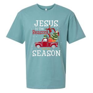 Jesus Is The Reason For The Season Christian Faith Christmas Sueded Cloud Jersey T-Shirt