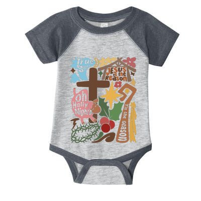 Jesus Is The Reason Tis The Season Infant Baby Jersey Bodysuit