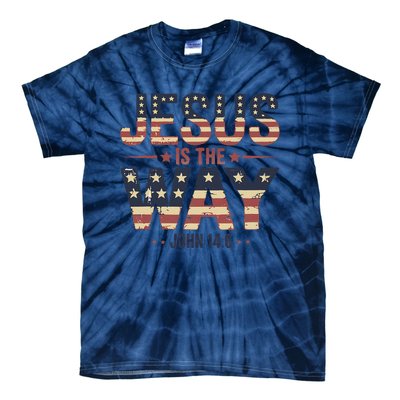 Jesus Is The Way John 146 Christian Pride Tie-Dye T-Shirt