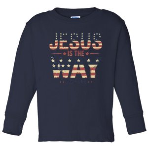 Jesus Is The Way John 146 Christian Pride Toddler Long Sleeve Shirt