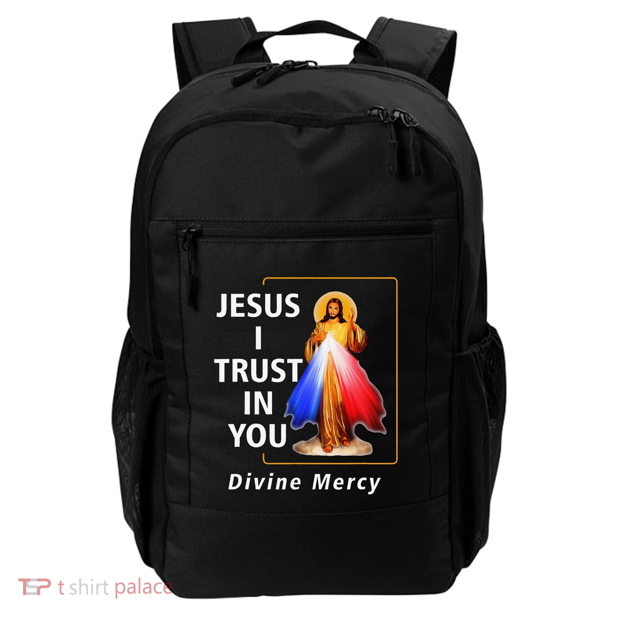Jesus I Trust In You Divine Mercy Catholic Christian Backpack