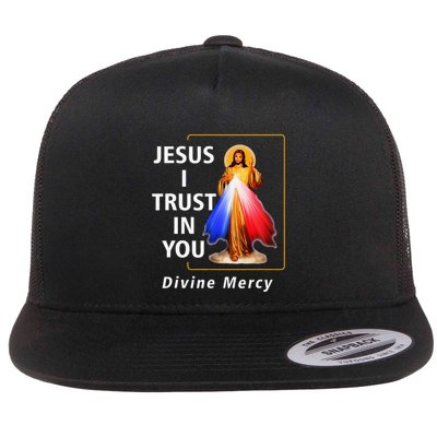 Jesus I Trust In You Divine Mercy Catholic Christian Flatbill Hat