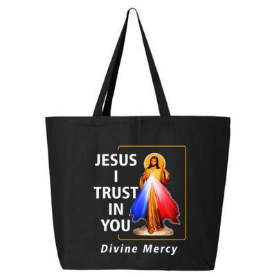 Jesus I Trust In You Divine Mercy Catholic Christian 25L Jumbo Tote