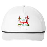 Jesus Is The Reason For The Season Holiday Christmas Snapback Five-Panel Rope Hat