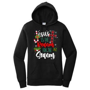 Jesus Is The Reason For The Season Holiday Christmas Women's Pullover Hoodie