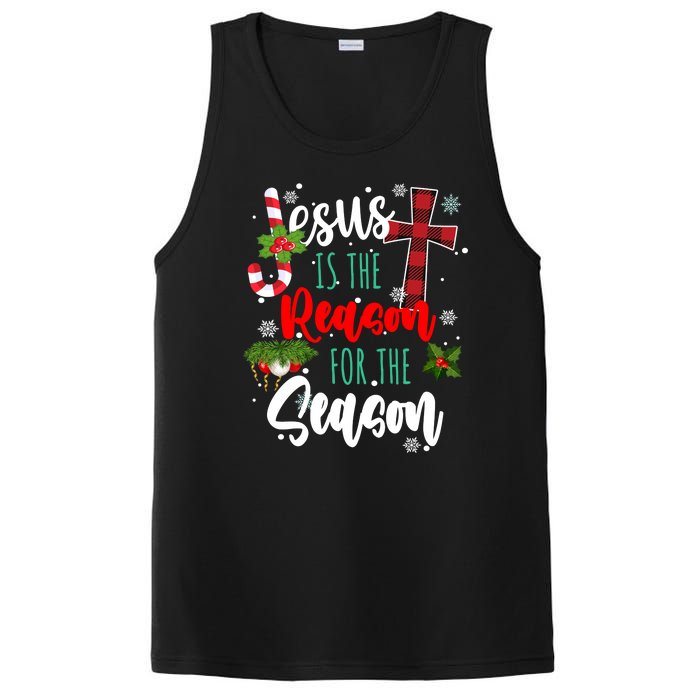 Jesus Is The Reason For The Season Holiday Christmas PosiCharge Competitor Tank