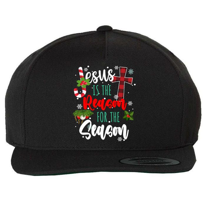 Jesus Is The Reason For The Season Holiday Christmas Wool Snapback Cap