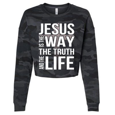 Jesus Is The Way The Truth And The Life Gift Cropped Pullover Crew