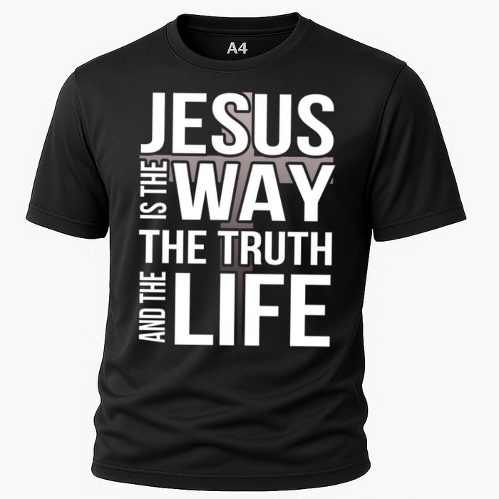 Jesus Is The Way The Truth And The Life Gift Cooling Performance Crew T-Shirt