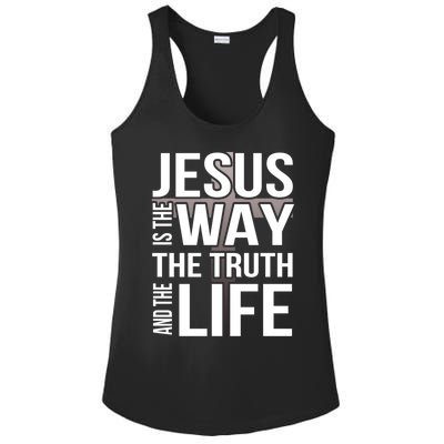 Jesus Is The Way The Truth And The Life Gift Ladies PosiCharge Competitor Racerback Tank