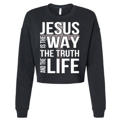 Jesus Is The Way The Truth And The Life Gift Cropped Pullover Crew