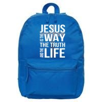 Jesus Is The Way The Truth And The Life Gift 16 in Basic Backpack