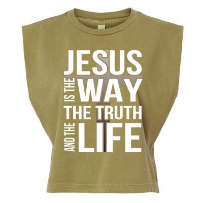 Jesus Is The Way The Truth And The Life Gift Garment-Dyed Women's Muscle Tee