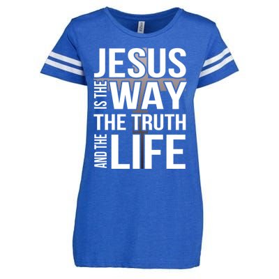 Jesus Is The Way The Truth And The Life Gift Enza Ladies Jersey Football T-Shirt