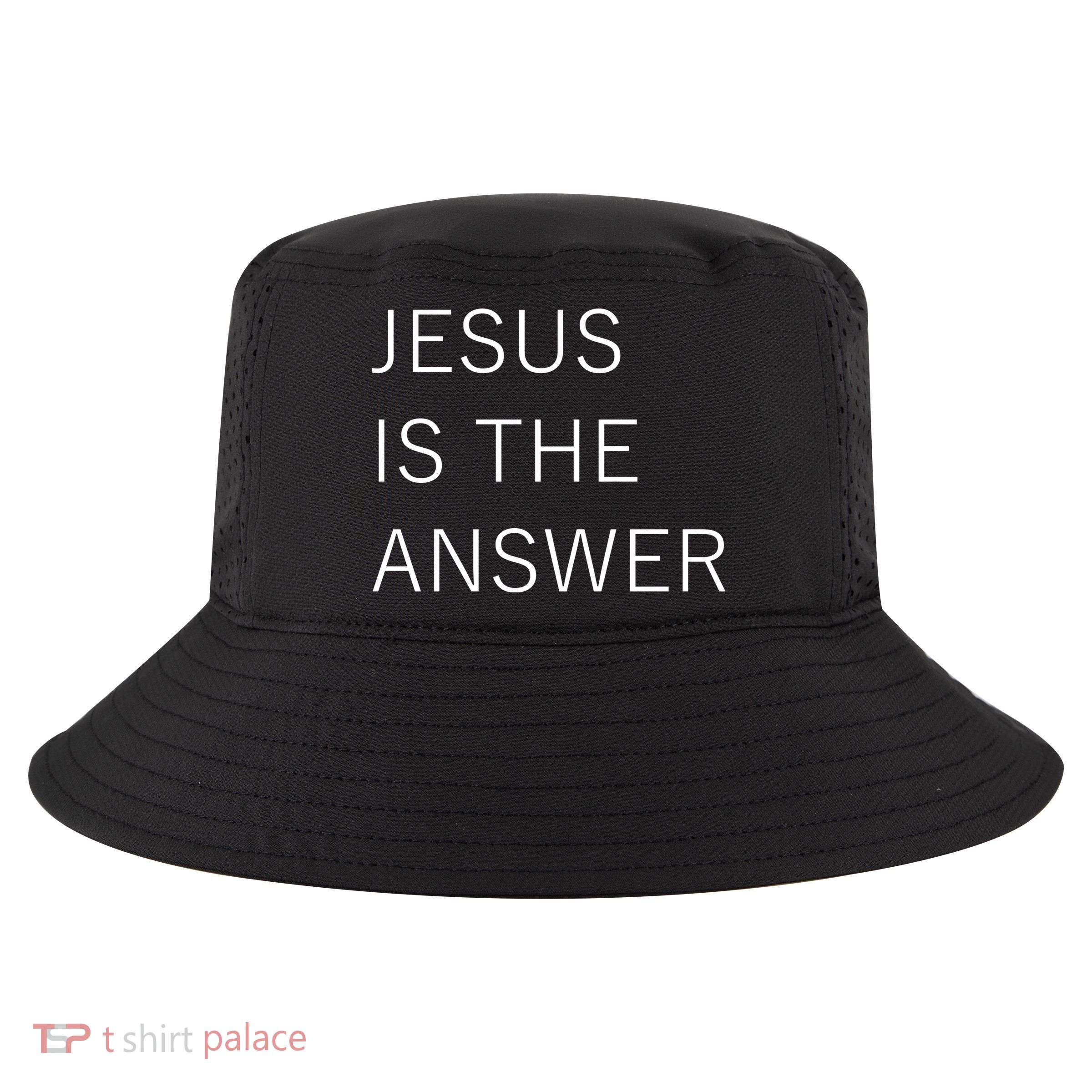 Jesus Is The Answer Cool Comfort Performance Bucket Hat