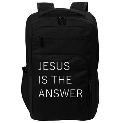 Jesus Is The Answer Impact Tech Backpack