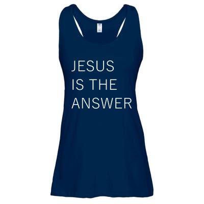 Jesus Is The Answer Ladies Essential Flowy Tank