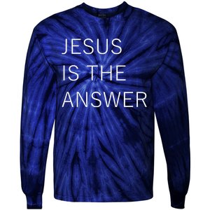 Jesus Is The Answer Tie-Dye Long Sleeve Shirt