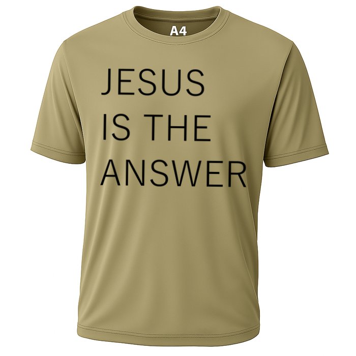 Jesus Is The Answer Cooling Performance Crew T-Shirt