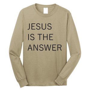 Jesus Is The Answer Long Sleeve Shirt