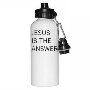 Jesus Is The Answer Aluminum Water Bottle