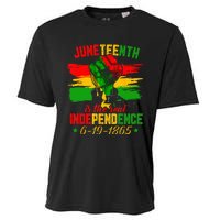 Juneteenth Is The Real Independence Day 1865 Freedom Pride Cooling Performance Crew T-Shirt