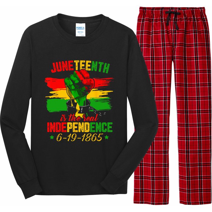 Juneteenth Is The Real Independence Day 1865 Freedom Pride Long Sleeve Pajama Set