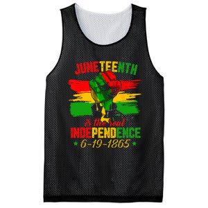 Juneteenth Is The Real Independence Day 1865 Freedom Pride Mesh Reversible Basketball Jersey Tank