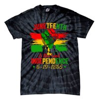 Juneteenth Is The Real Independence Day 1865 Freedom Pride Tie-Dye T-Shirt