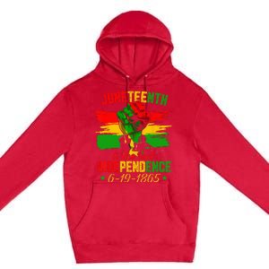 Juneteenth Is The Real Independence Day 1865 Freedom Pride Premium Pullover Hoodie