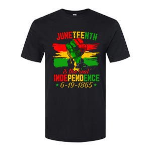 Juneteenth Is The Real Independence Day 1865 Freedom Pride Softstyle CVC T-Shirt