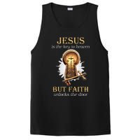 Jesus Is The Key To Heaven But Faith Unlocks Door Christian PosiCharge Competitor Tank