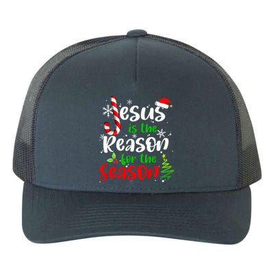 Jesus is The Reason for The Season Christian Faith Christmas  Yupoong Adult 5-Panel Trucker Hat