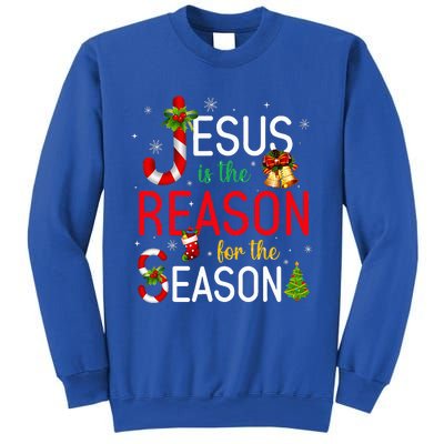 Jesus Is The Reason For The Season Xmas Christmas Candy Cane  Sweatshirt