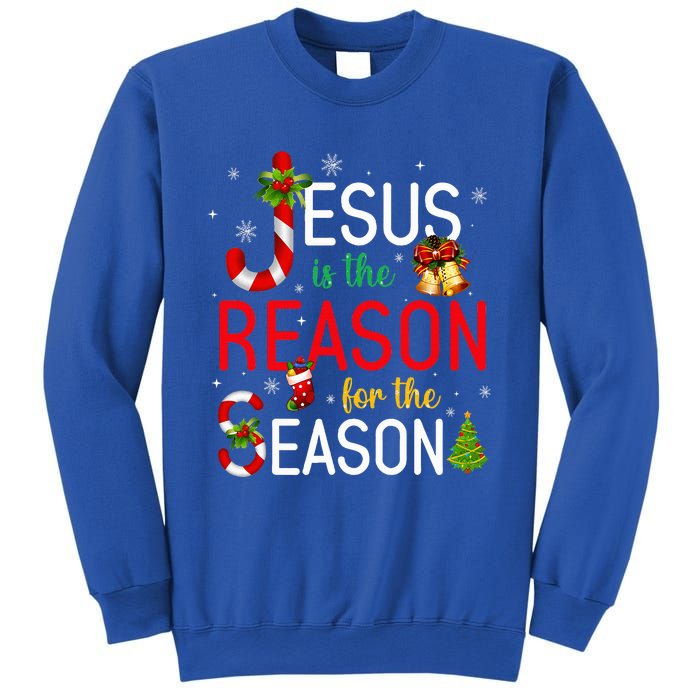 Jesus Is The Reason For The Season Xmas Christmas Candy Cane  Sweatshirt