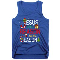 Jesus Is The Reason For The Season Xmas Christmas Candy Cane  Tank Top