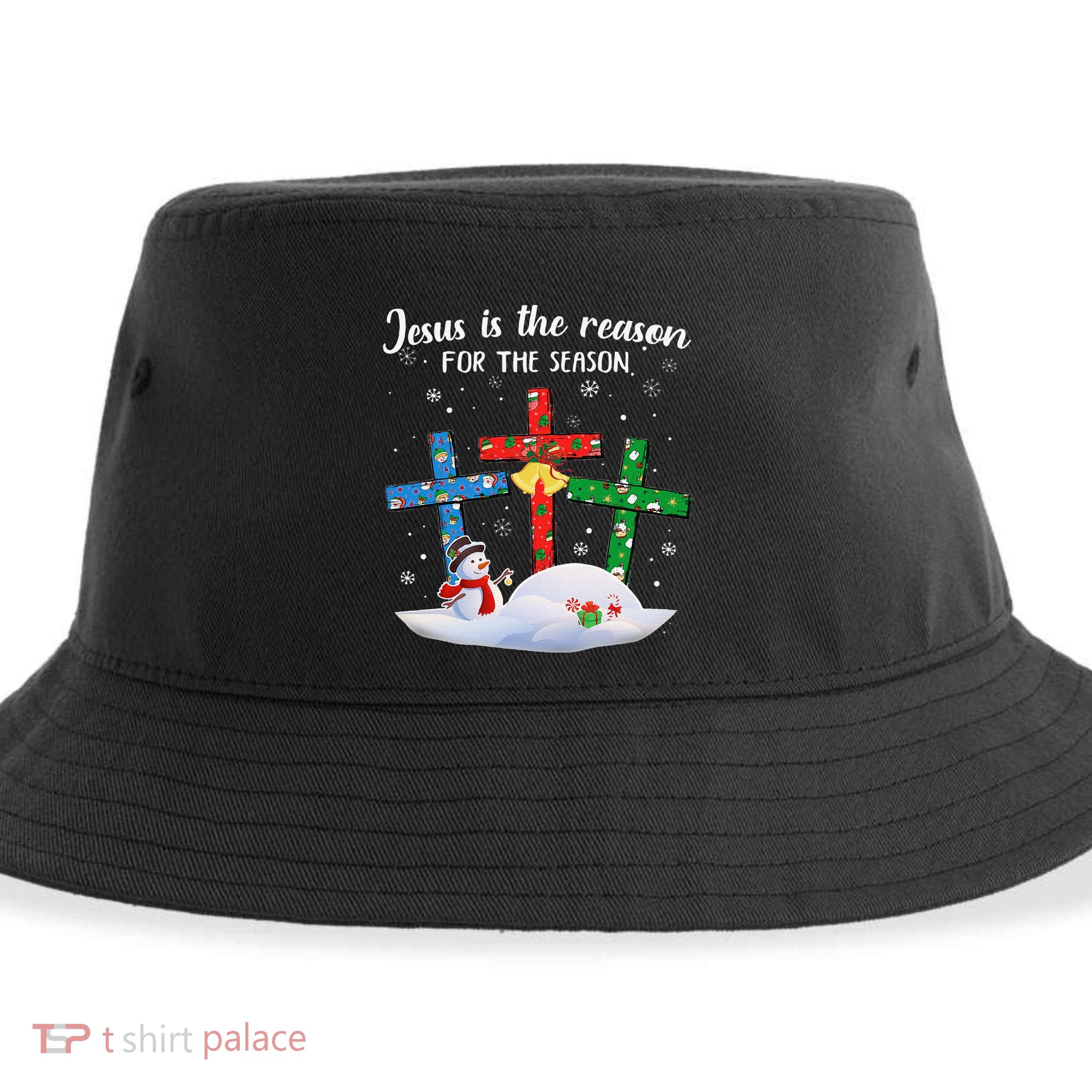 Jesus Is The Reason For The Season Christian Christmas Xmas Sustainable Bucket Hat