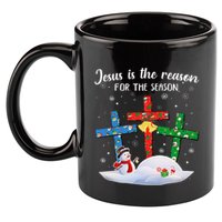 Jesus Is The Reason For The Season Christian Christmas Xmas 11oz C Handle Ceramic Mug