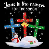 Jesus Is The Reason For The Season Christian Christmas Xmas 16 in Basic Backpack